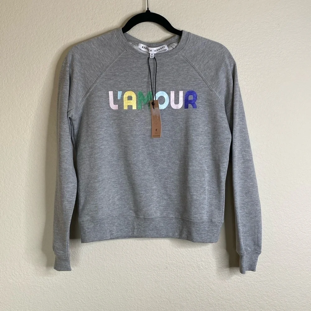 Rebecca Minkoff L’Amour Jennings sweatshirt XS NWT